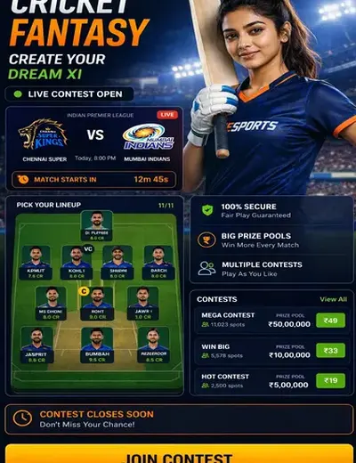 66club (66 club) fantasy cricket & matchday visual 3